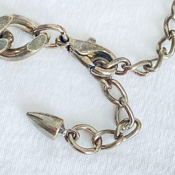 Park Lane Silver Tone Chain Necklace With Blue & Clear Stone Pendant - Picture 8 of 8
